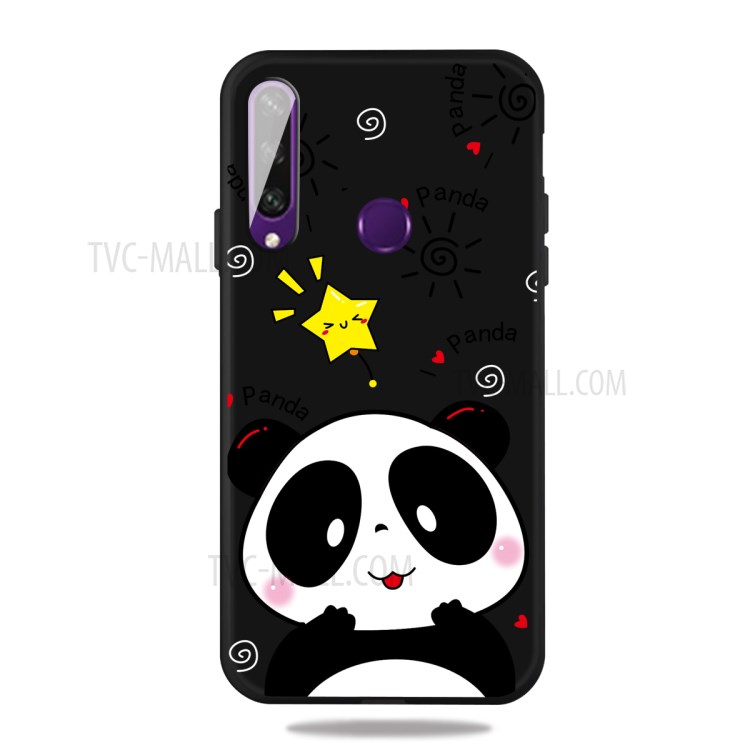 Pattern Printing Matte TPU Case Accessory for Huawei Y6p - Panda-1