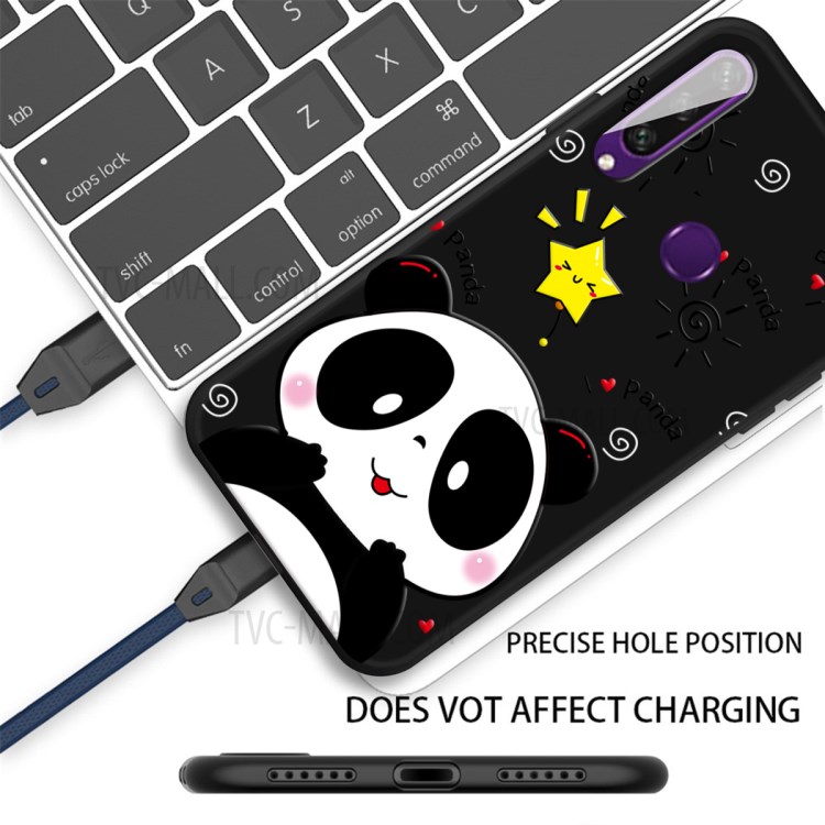 Pattern Printing Matte TPU Case Accessory for Huawei Y6p - Panda-2