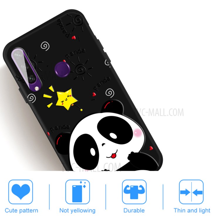 Pattern Printing Matte TPU Case Accessory for Huawei Y6p - Panda-5