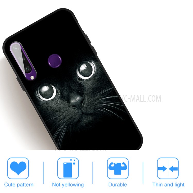 Pattern Printing Matte TPU Case Accessory for Huawei Y6p - Cat-5