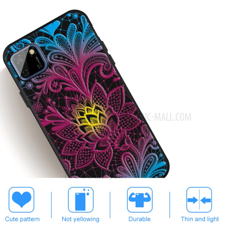 Matte Pattern Printing TPU Back Shell for Huawei Y5p - Beautiful Flower-5