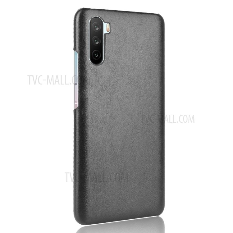 Litchi Skin Leather Coated PC Shell for Huawei Mate 40 Lite/Maimang 9 - Black-2