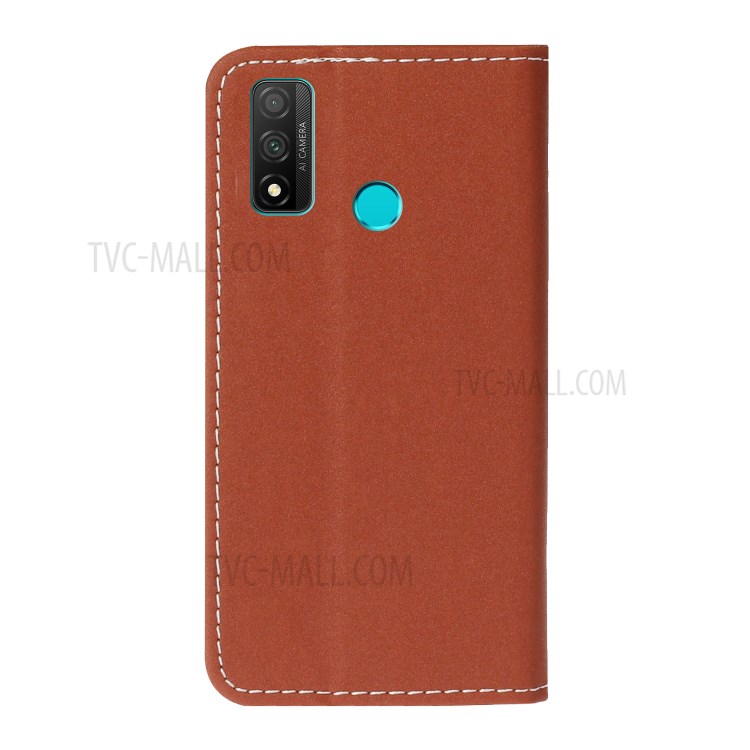 Pattern Printing Case Stand Stylish Leather Cover Shell for Huawei P smart 2020 - Dog-3