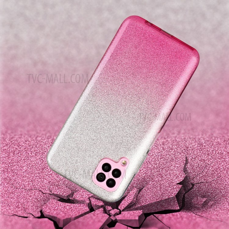 Gradient Color TPU + PC Hybrid Phone Back Case for Huawei P40 Lite 4G / Nova 7i / Nova 6 SE - Pink-3