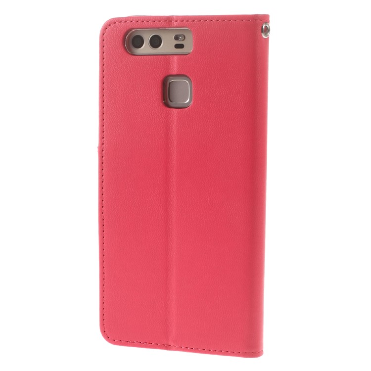 MERCURY GOOSPERY Bravo Diary Stand Leather Case for Huawei P9 - Rose-2