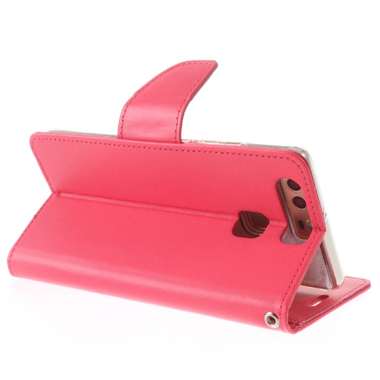 MERCURY GOOSPERY Bravo Diary Stand Leather Case for Huawei P9 - Rose-4