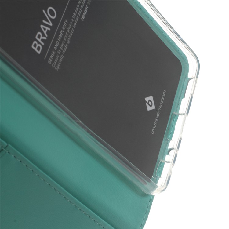 MERCURY GOOSPERY Bravo Diary Leather Flip Cover for Huawei P9 - Cyan-7
