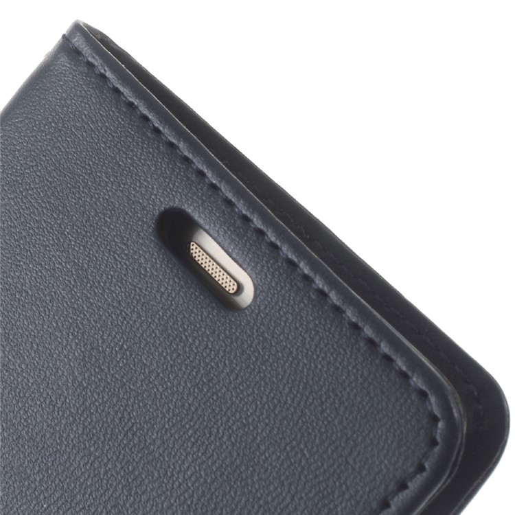 MERCURY GOOSPERY Bravo Leather Case Wallet Stand for Huawei P9 - Dark Blue-7