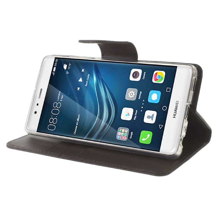 MERCURY GOOSPERY Bravo Leather Stand Card Slot Cover for Huawei P9 - Coffee-3