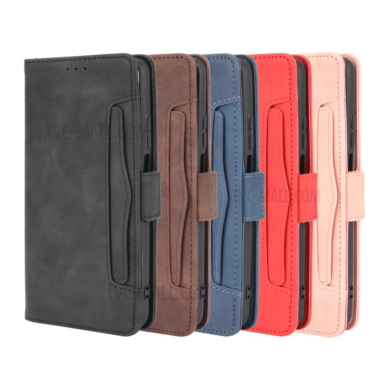 PU Leather Case with Multiple Card Slots Cover for Huawei Mate 40 Lite/Maimang 9 - Black-13