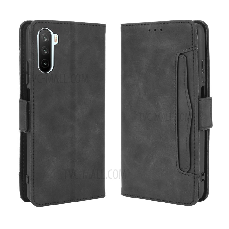 PU Leather Case with Multiple Card Slots Cover for Huawei Mate 40 Lite/Maimang 9 - Black-2