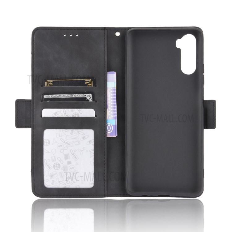 PU Leather Case with Multiple Card Slots Cover for Huawei Mate 40 Lite/Maimang 9 - Black-5