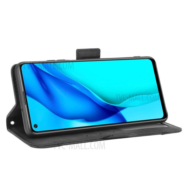 PU Leather Case with Multiple Card Slots Cover for Huawei Mate 40 Lite/Maimang 9 - Black-7