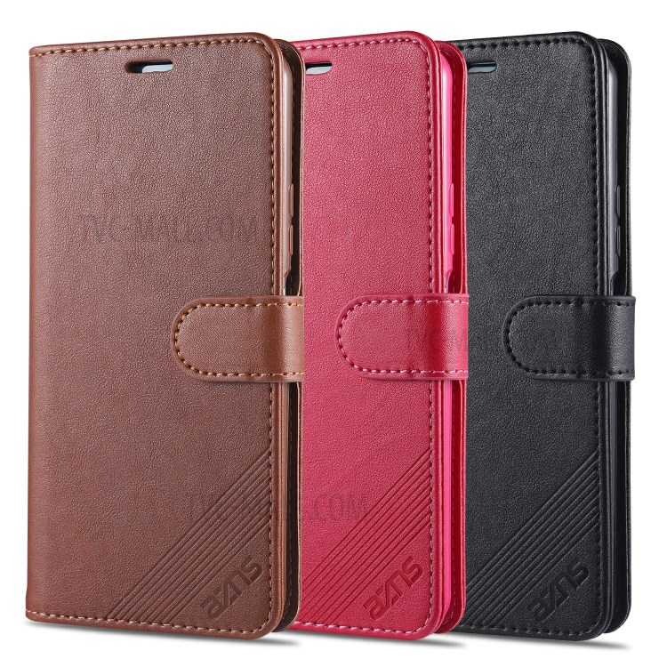 AZNS PU Leather Wallet Case for Honor 30 Youth/30 Lite - Coffee-10