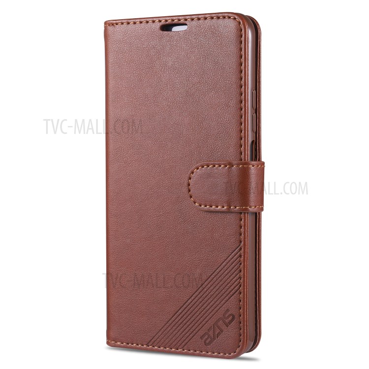 AZNS PU Leather Wallet Case for Honor 30 Youth/30 Lite - Coffee-2