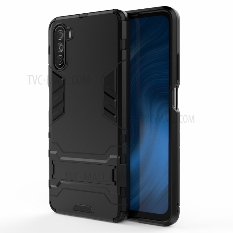 Plastic + TPU Hybrid Case with Kickstand for Huawei Maimang 9/Mate 40 Lite - Black-2