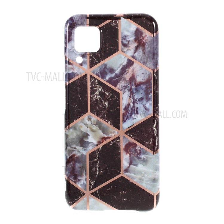 Splicing Marble Pattern IMD TPU Phone Shell for Huawei P40 Lite 4G/Nova 6 SE/Nova 7i - Style A-1