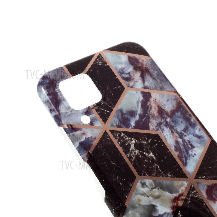 Splicing Marble Pattern IMD TPU Phone Shell for Huawei P40 Lite 4G/Nova 6 SE/Nova 7i - Style A-4