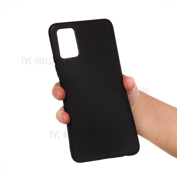 Liquid Silicone Soft Phone Cover with Strap for Honor X10 Max - Black-3
