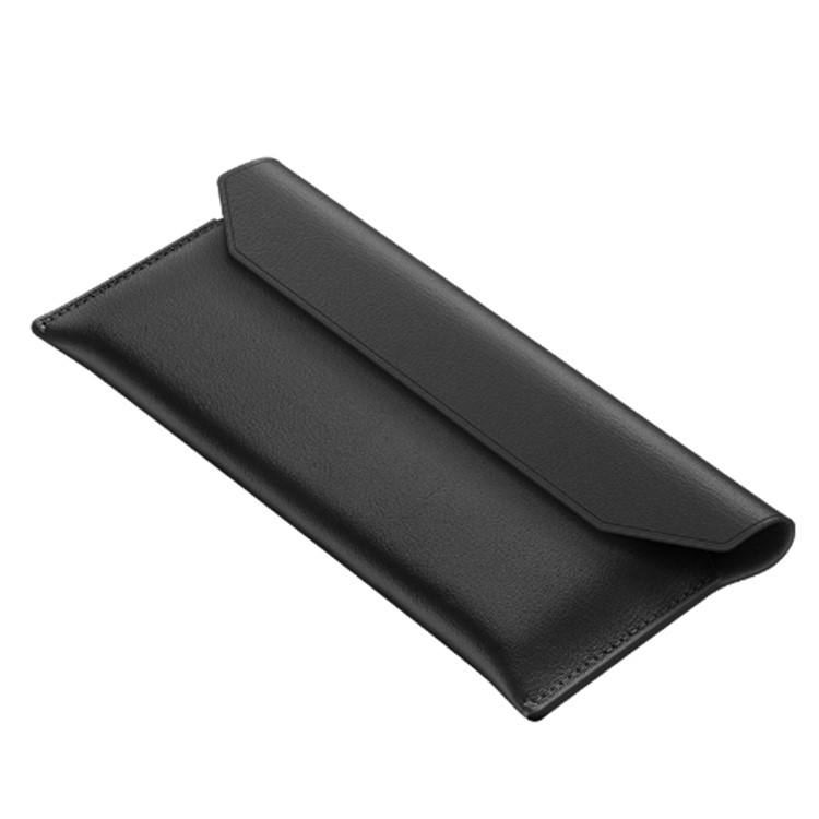 Envelope Style Genuine Leather Case with Magnet Closure for Huawei Mate Xs/X - Black-6
