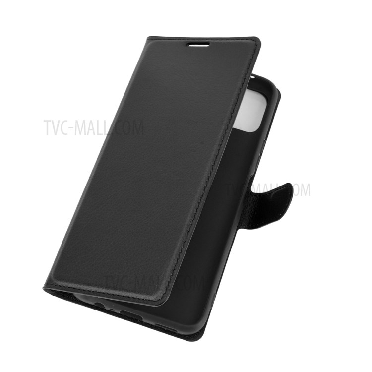 Litchi Texture Wallet Leather Phone Case for Huawei Enjoy 20 5G - Black-2