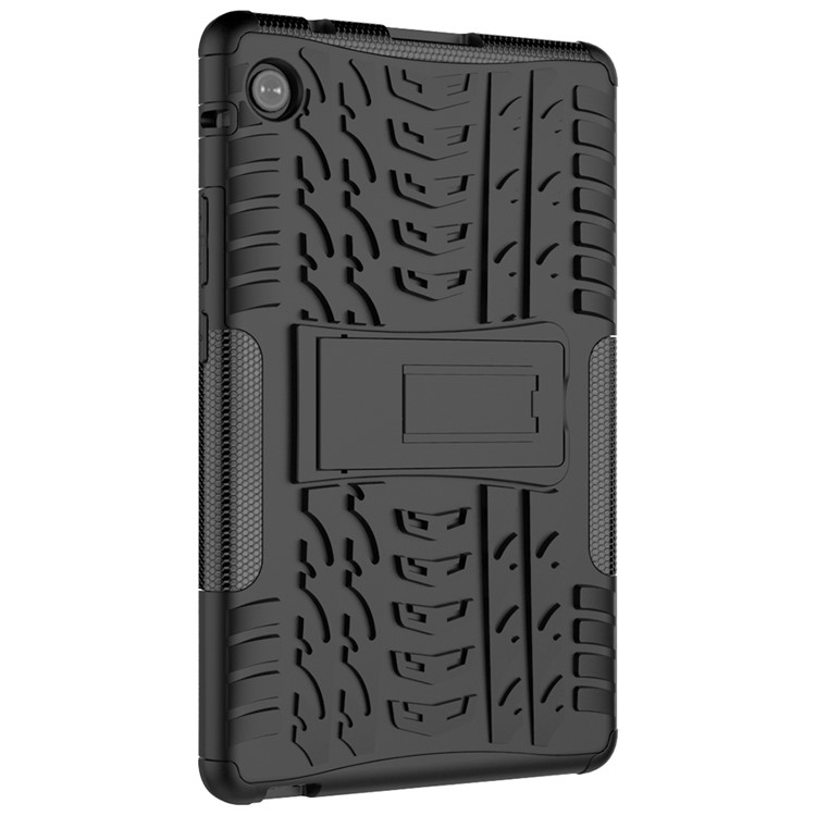 Anti-slip PC + TPU Hybrid Case with Kickstand for Huawei MatePad T8 - Black-6