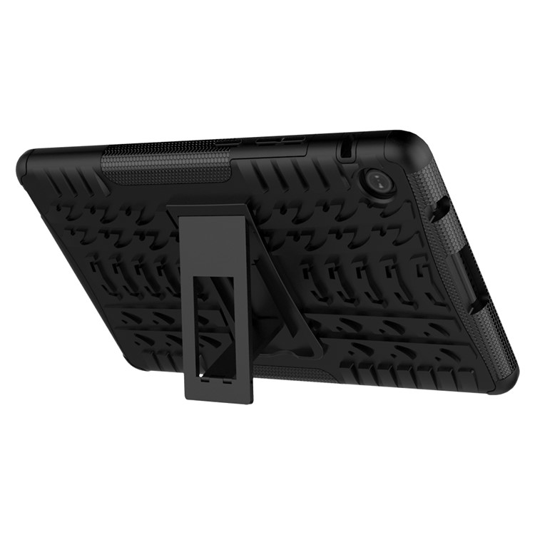 Anti-slip PC + TPU Hybrid Case with Kickstand for Huawei MatePad T8 - Black-7