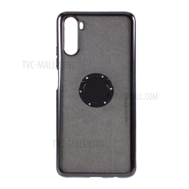 Glittery Powder Plating Rhinestone Decor TPU with Metal Kickstand Cover for Huawei Maimang 9/Mate 40 Lite - Black-9