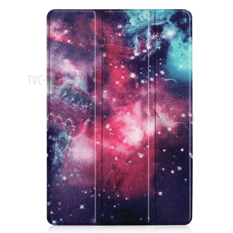 Pattern Printing Tri-fold Stand Leather Smart Cover for Huawei MatePad 10.8 (2020) - Galactics-2