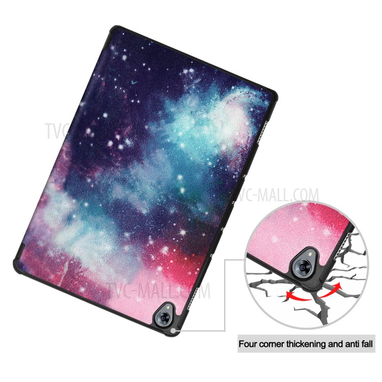 Pattern Printing Tri-fold Stand Leather Smart Cover for Huawei MatePad 10.8 (2020) - Galactics-4