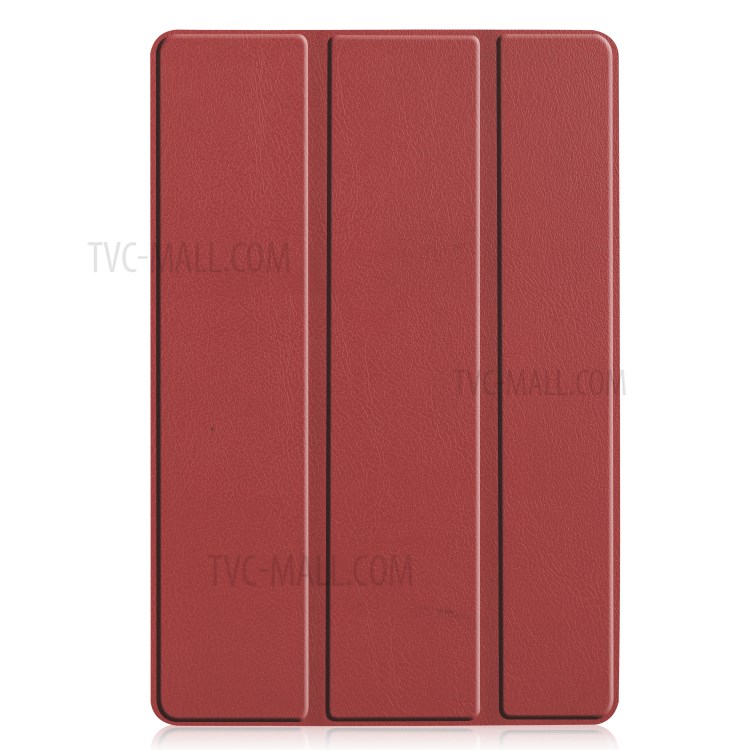 Tri-fold Stand Leather Smart Tablet Case for Huawei MatePad 10.8 (2020) - Brown-2