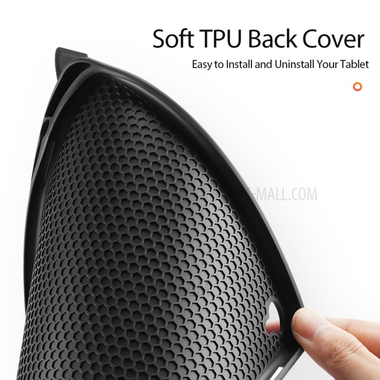 DUX DUCIS Domo Series Tri-fold Leather with Pen Holder Shell for Huawei MatePad 10.8 (2020)/MediaPad M6 10.8-inch - Black-11