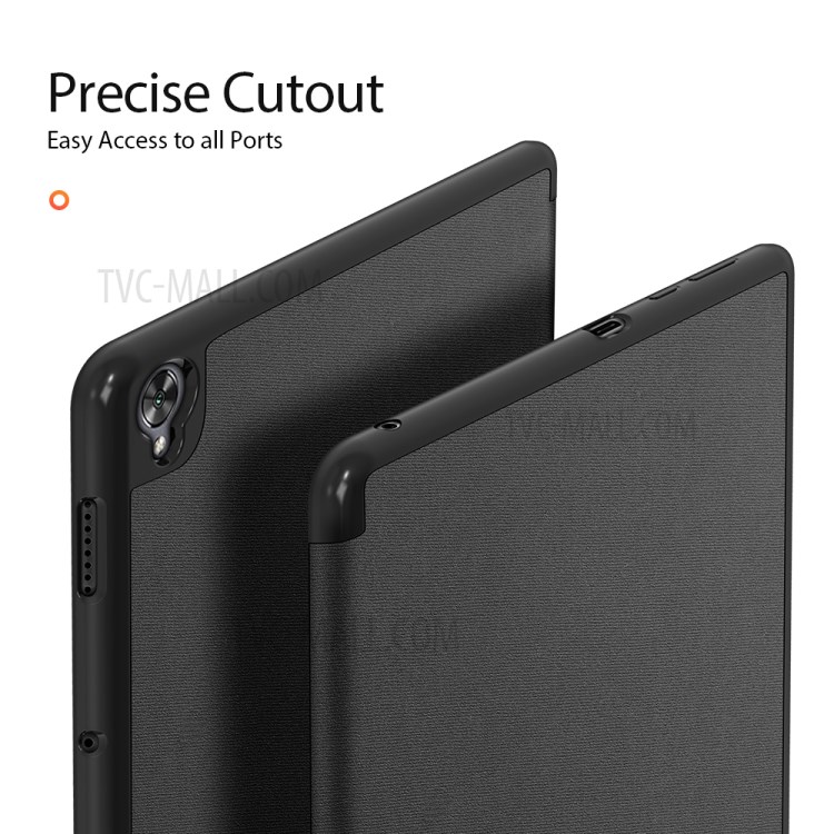 DUX DUCIS Domo Series Tri-fold Leather with Pen Holder Shell for Huawei MatePad 10.8 (2020)/MediaPad M6 10.8-inch - Black-6