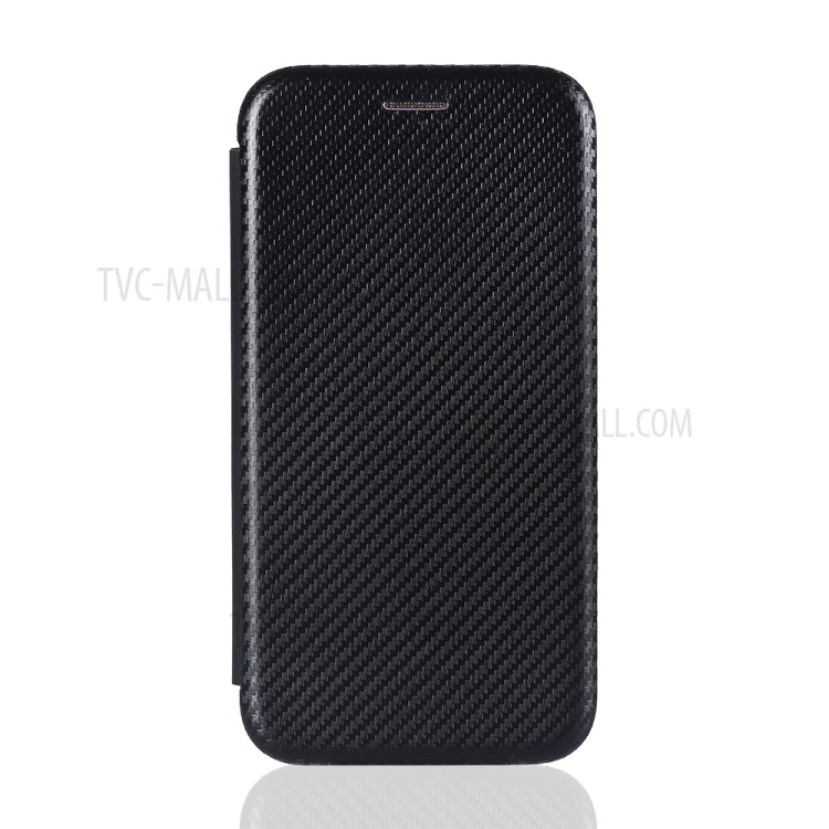 Carbon Fiber Skin Auto-absorbed Leather Case for Huawei nova 6 SE/P40 lite 4G/Nova 7i - Black-8