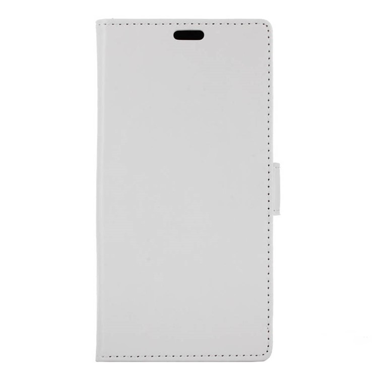 Crazy Horse Card Holder Leather Cover for Huawei Honor 8 - White-1
