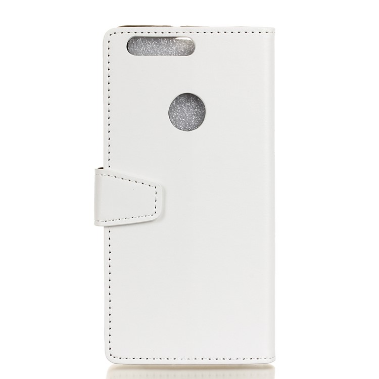 Crazy Horse Card Holder Leather Cover for Huawei Honor 8 - White-2