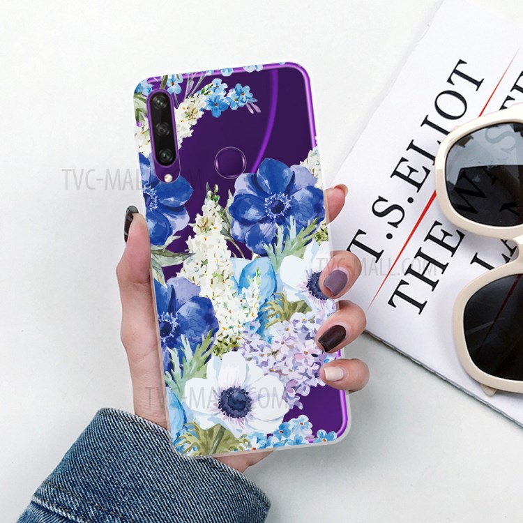 Pattern Printing TPU Cell Phone Cover for Huawei Y6p - Flowers-5