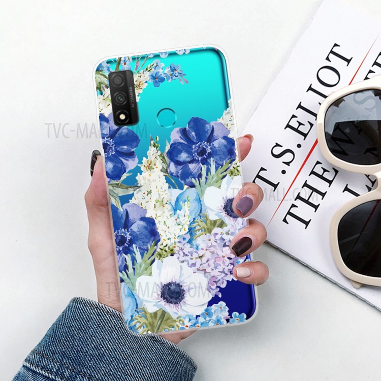 Cute Pattern Printing Soft TPU Phone Case for Huawei P Smart 2020 - Flowers-5