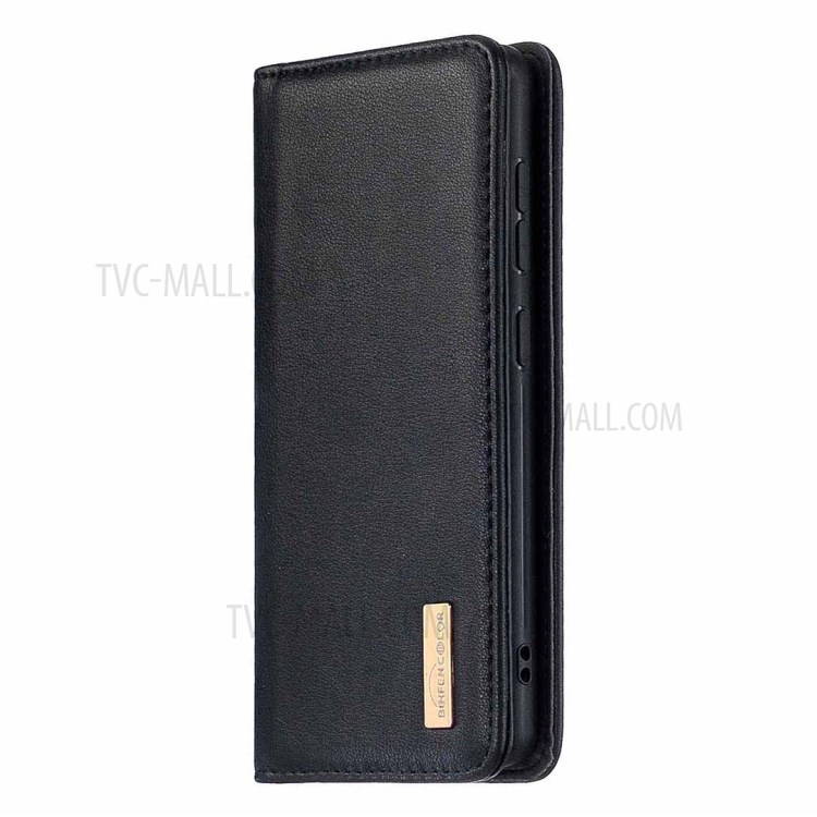 BF06 Detachable 2-in-1 Genuine Leather Wallet Cover + TPU Back Case for Huawei P40 - Black-2