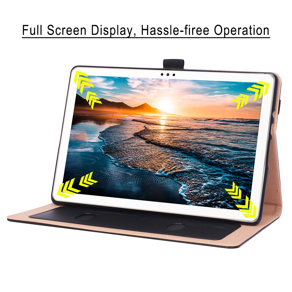 WY-2099 Business Style Leather Tablet Cover for Huawei MatePad T10S - Black-10