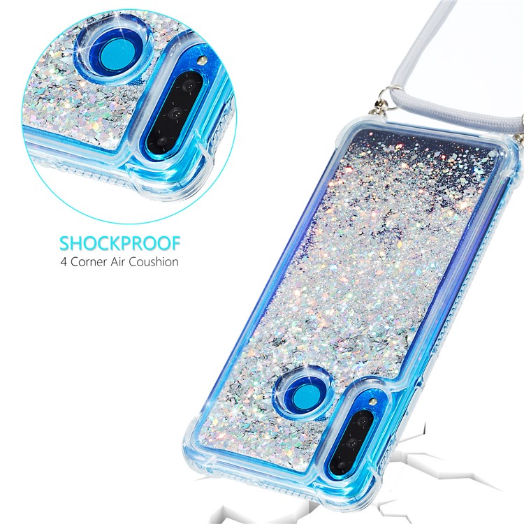 Glitter Powder Texture Quicksand Style TPU Cover for Huawei P30 Lite/nova 4e - White-4