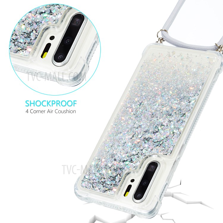 Glitter Powder Quicksand TPU Back Case for Huawei P30 Pro - Grey-4