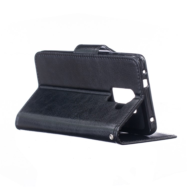 Flip Leather Wallet Protection Case for Huawei Honor 7 / 7 Premium - Black-4