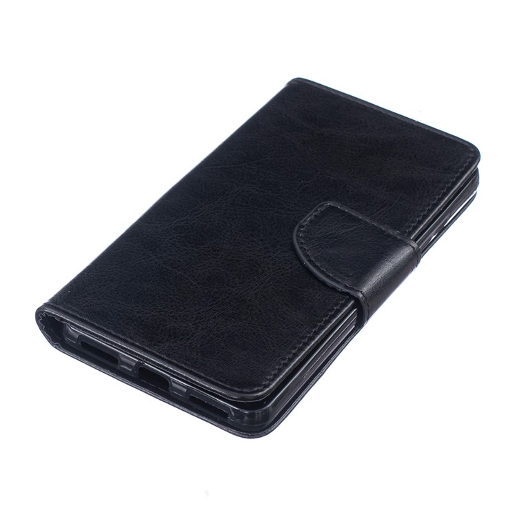 Flip Leather Wallet Protection Case for Huawei Honor 7 / 7 Premium - Black-5