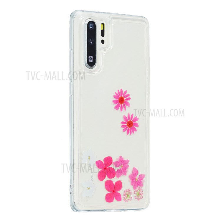 Quicksand Pattern Printing TPU Phone Cover for Huawei P30 Pro - Flower-3