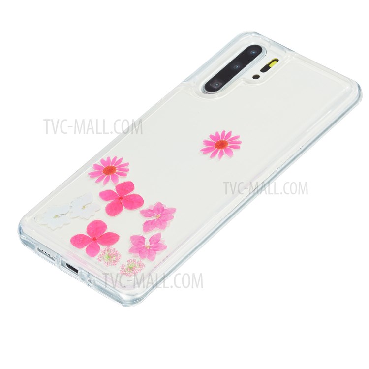 Quicksand Pattern Printing TPU Phone Cover for Huawei P30 Pro - Flower-4