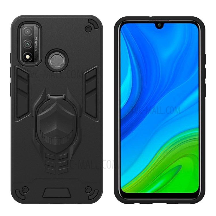 Armor Guard Hybrid TPU+PC Detachabl 2 in 1 Case with Kickstand for Huawei P smart 2020 - Black-2