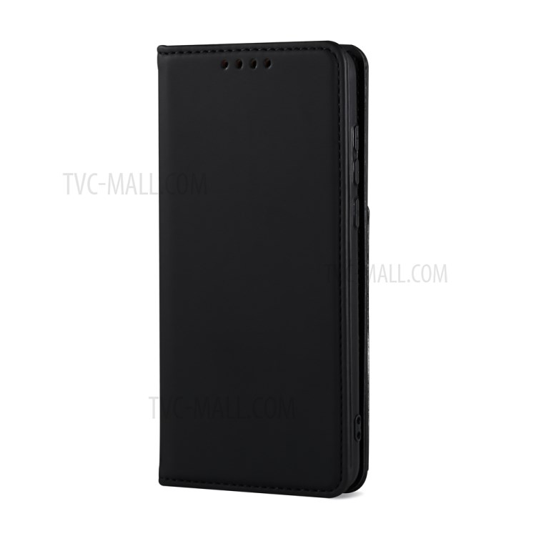 Liquid Silicone Touch Leather Auto-absorbed Cover for Huawei P40 Pro - Black-3