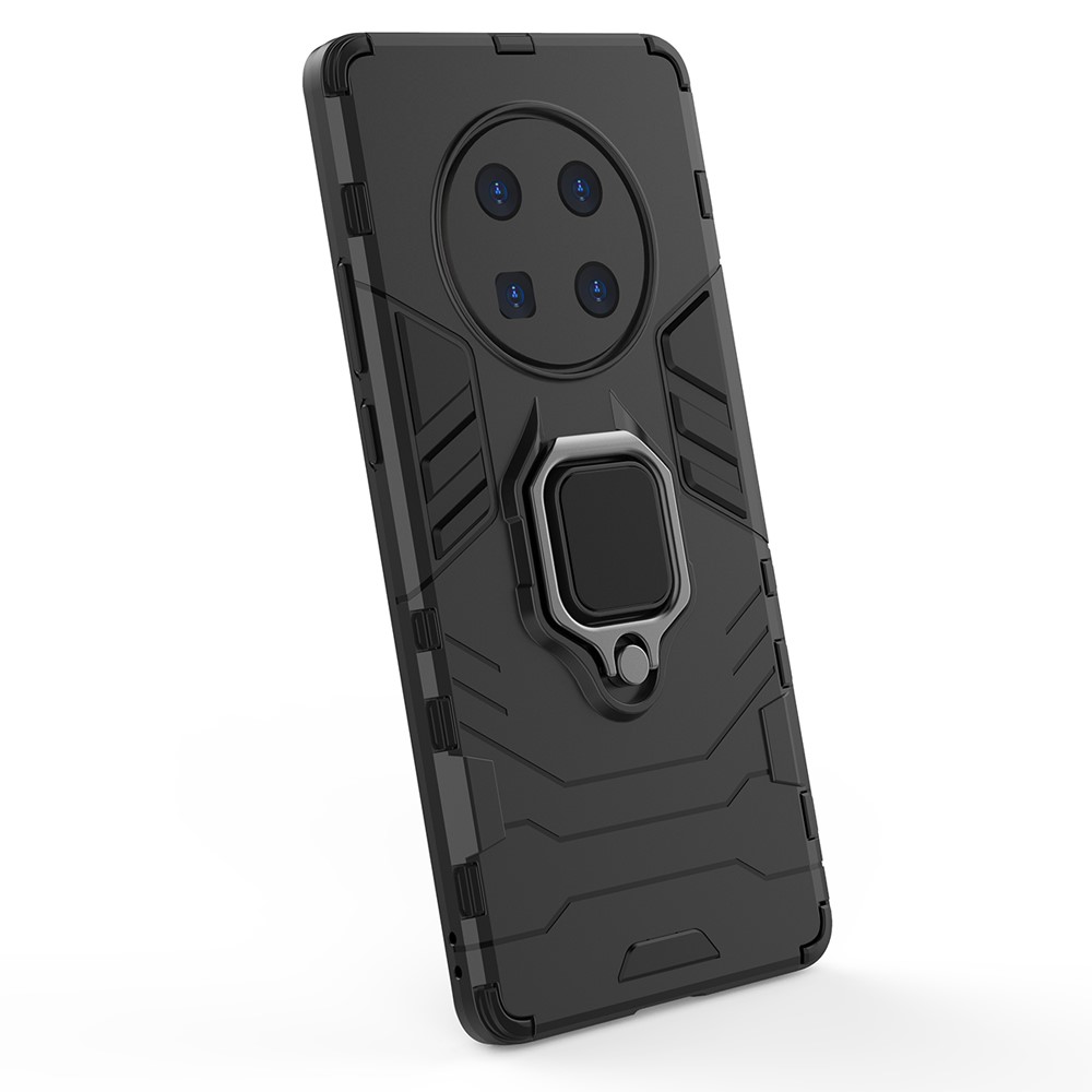 Guard PC + TPU Case with Kickstand for Huawei Mate 40 Pro - Black-5