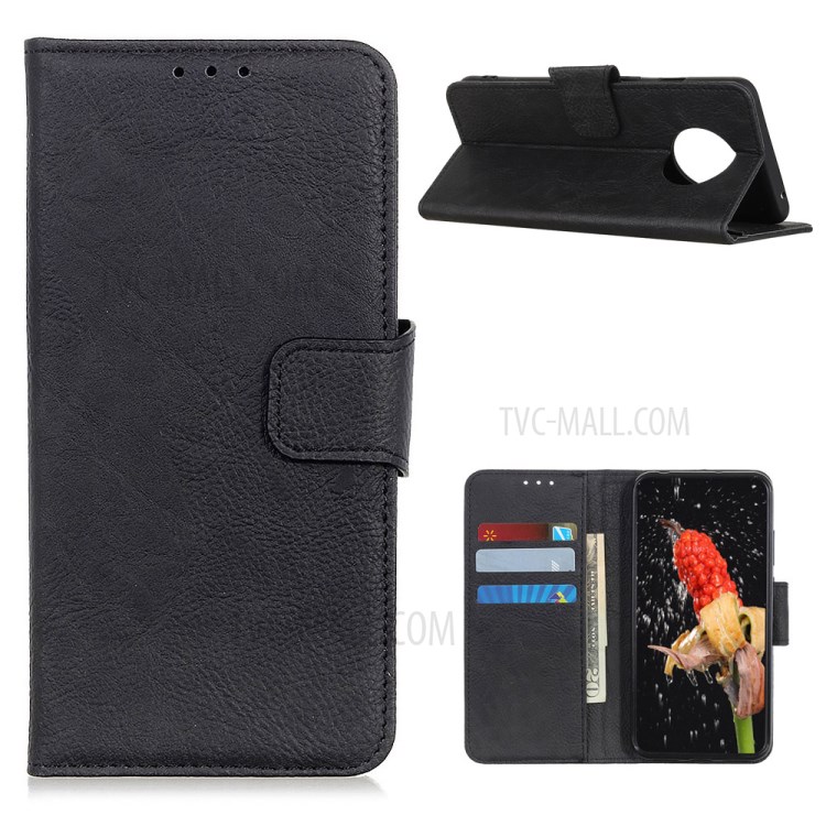 Litchi Skin Leather Shell for Huawei Mate 40 Pro - Black-1